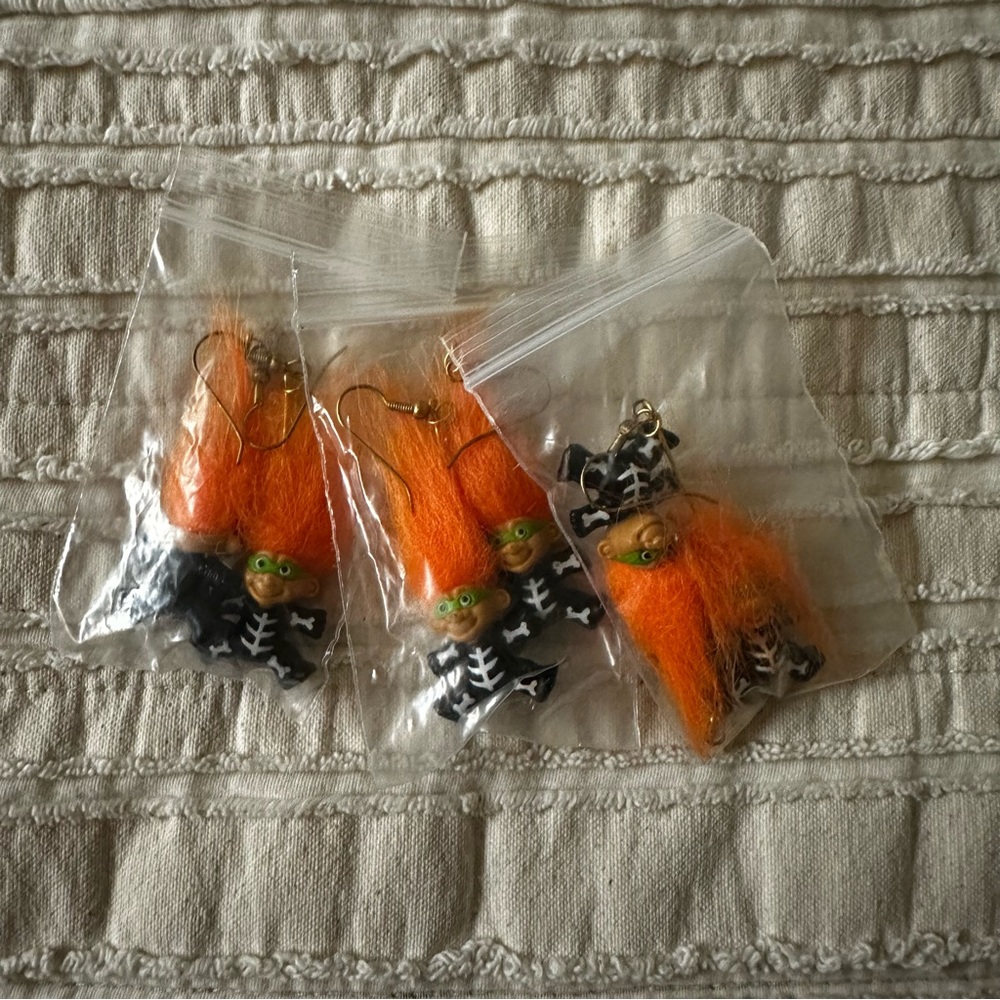 Halloween Troll Earrings
